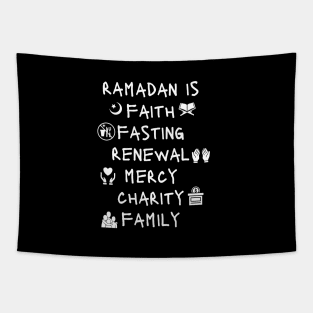 RAMADAN IS faith, fasting, charity, family Tapestry