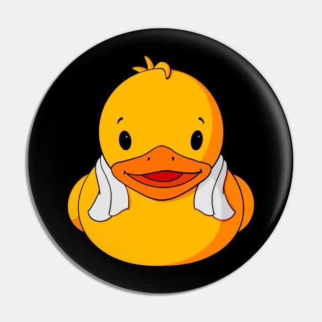 Spa Day Rubber Duck Pin by Alisha Ober Designs