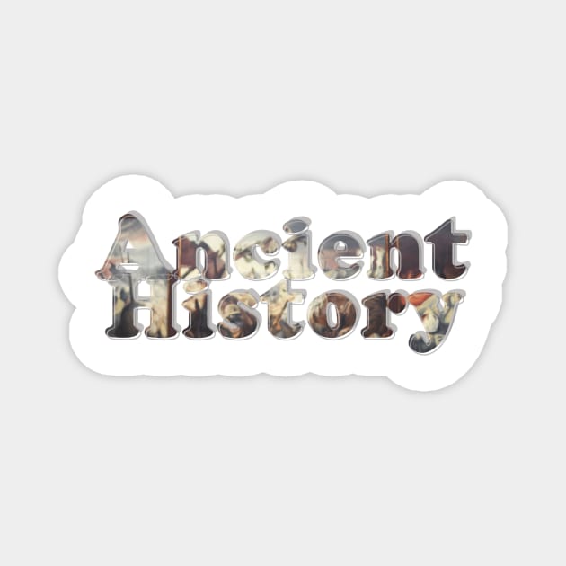 Ancient History Magnet by afternoontees