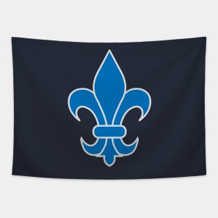 fleur de lis (blue) Tapestry