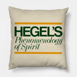 Hegels Phenomenology of Spirit - Book Cover, Aesthetic, Philosophy, Dialectics Pillow