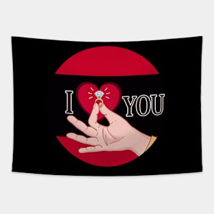 i love you marry style Tapestry