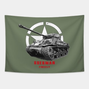 Sherman Firefly "Fury" Military tank WW2 Tapestry