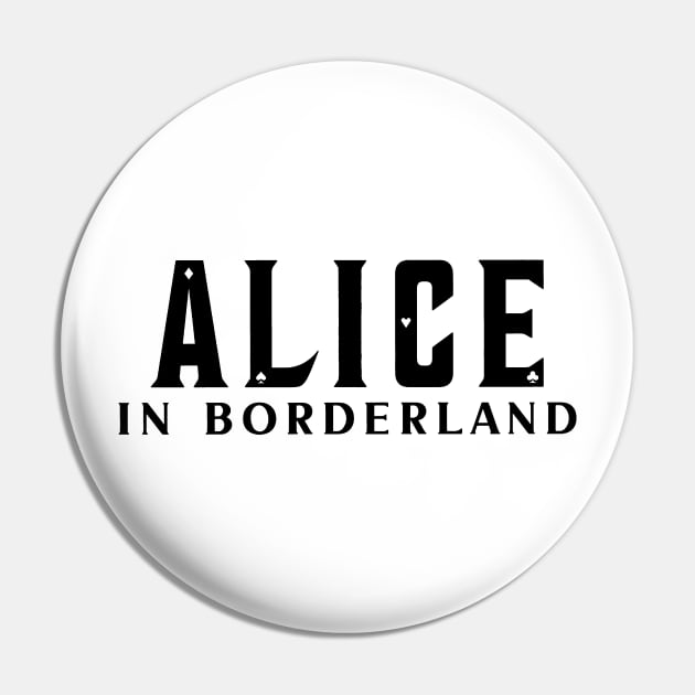 Alice in borderland title black Pin by CERA23