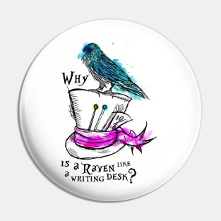 Why is a Raven Like a Writing Desk Pin