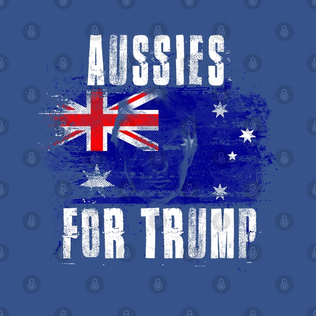 Aussies For Trump - Trump 2020 Patriotic Flag by Family Heritage Gifts