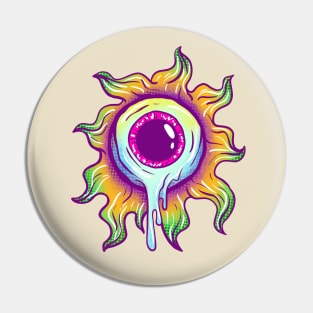 Trippy Melted Eye Pin