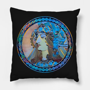 Framed Dream of Vitrail Pour la facade de la Boutique Fouquet Pillow