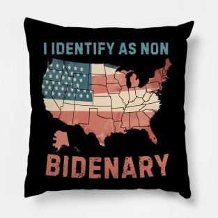 I identify as non Bidenary (v4) Pillow