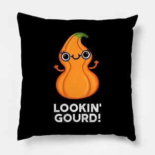 Looking Gourd Cute Veggie Pun Pillow