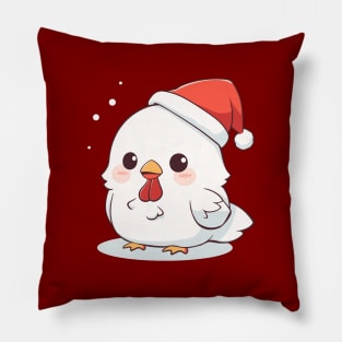 Little Chicken Christmas Pillow