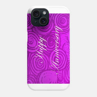 Anniversary Swirls Pink Phone Case