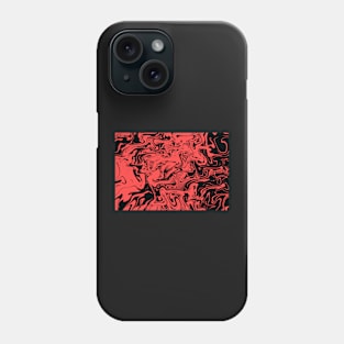 Dark Red Liquid Pattern Phone Case