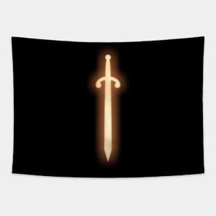 Spiritual Weapon (Orange Sword) Tapestry