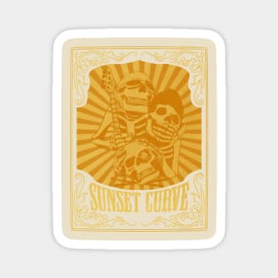 SUNSET CURVE BAND TSHIRT #4 Magnet