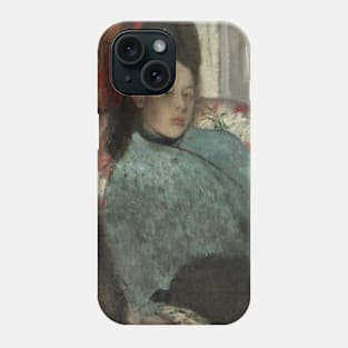 Portrait of Elena Carafa by Edgar Degas Phone Case