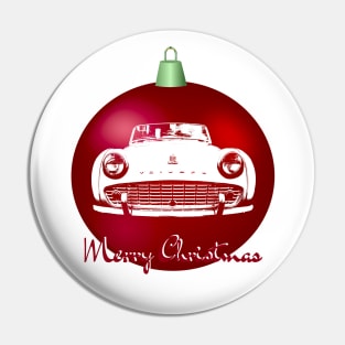 Triumph TR3 British classic car monoblock Christmas ball special edition Pin