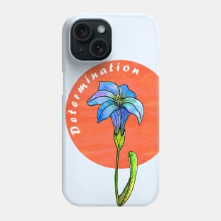 Determination - Gentian Phone Case