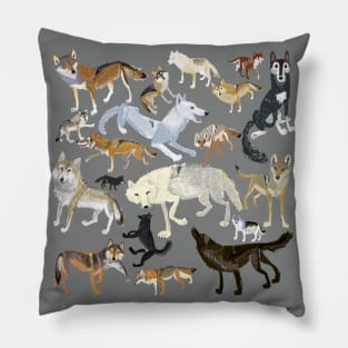 Wolves of the world 2 Pillow