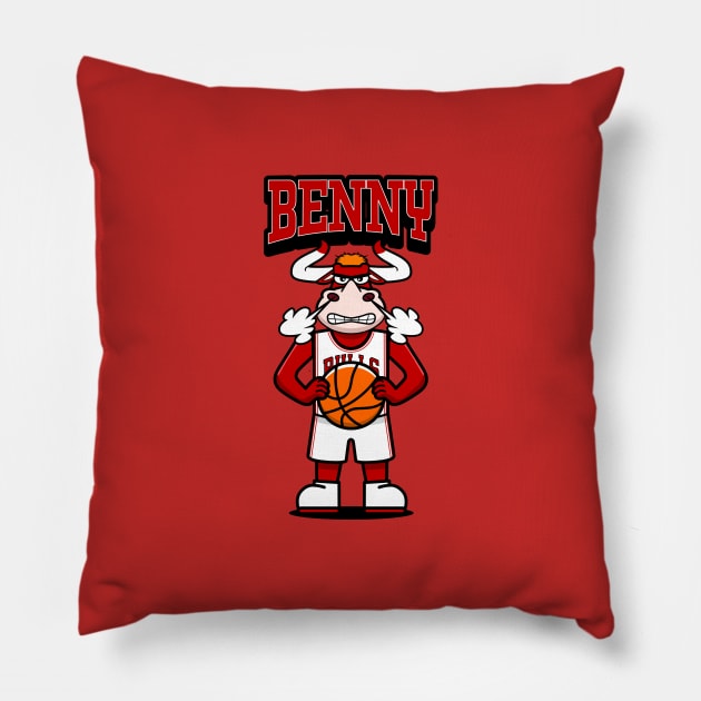 Benny the Bull! Pillow by dbl_drbbl