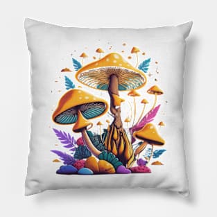 Mushrooms Bringing Joy Pillow