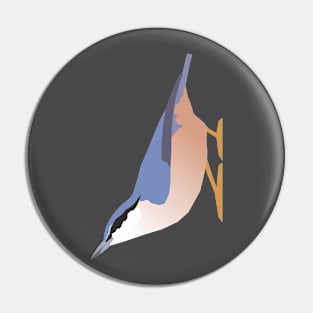 Graphic Nature - Eurasian Nuthatch Pin