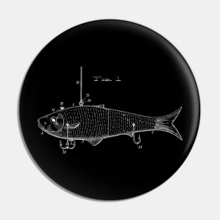 Fishing Lure Patent Print 1908 Pin