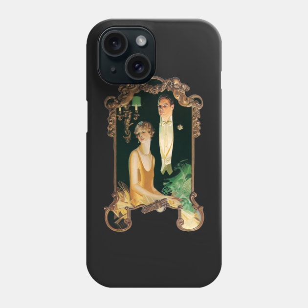 Fancy Vintage Fashion Ad Art Drawing Phone Case by softbluehum