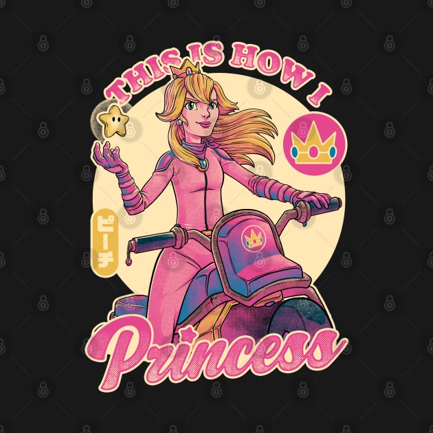 How I Princess - Powerful Video Game Biker by Studio Mootant