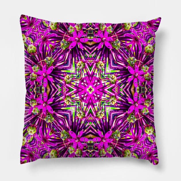 Beautiful purple flower patterns. Pillow by PatternFlower