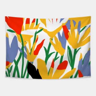 Abstract Flowers Tapestry