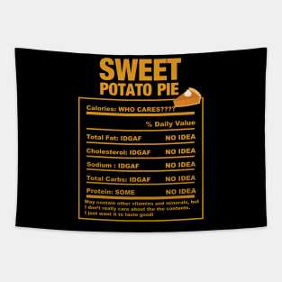 Sweet Potato Pie Nutrition Facts Black Thanksgiving Tapestry