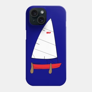 Naples Sabot Sailboat - Red Phone Case