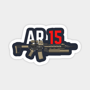 Assault Rifle AR 15 Magnet