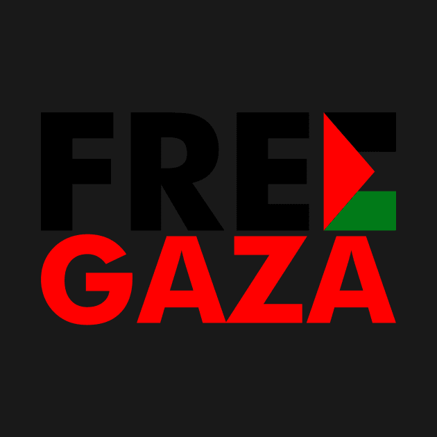 Free Gaza Free Palestine - The Palestinian Flag by mangobanana