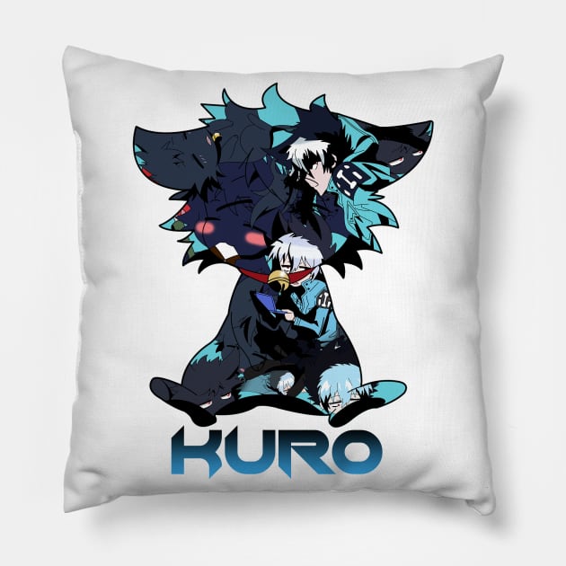 Servamp - Kuro Cute Cat Collage Sleepy Ash Pillow by oneskyoneland