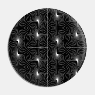 Black and White Modern Geometry Pin
