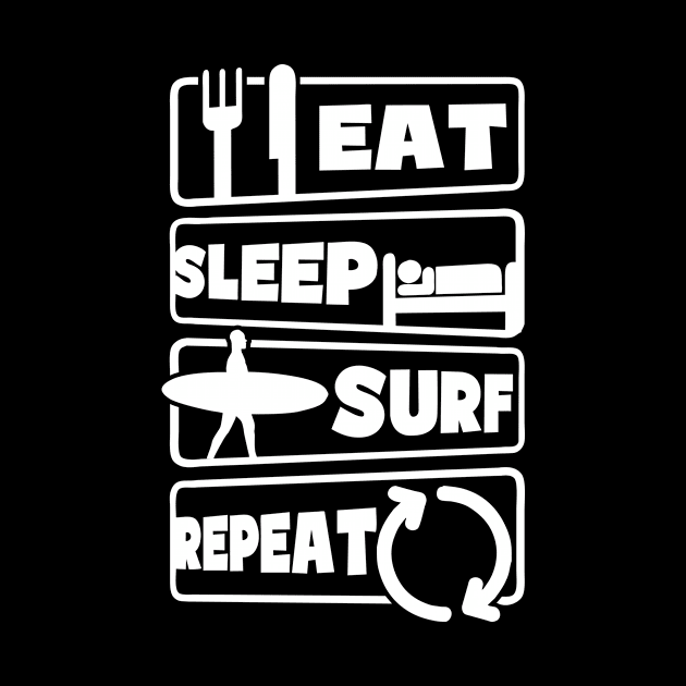 Surfer Shirt | Eat Sleep Repeat by Gawkclothing