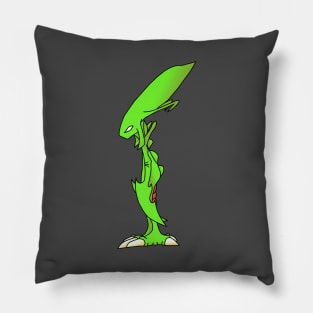 Lone Alien standing Pillow