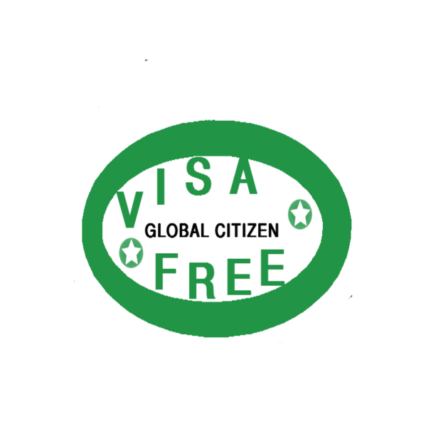 Global Citizen Visa Free on White Background by 2triadstore