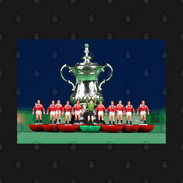 Man Utd'85 cup winners subbuteo team by vancey73