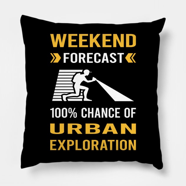 Weekend Forecast Urban Exploration Pillow by Good Day