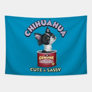 Cute adorable Chihuahua in cute and sassy can of genuine chihuahua Tapestry