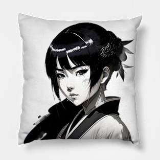 Anime Girl With Kimono 01 Pillow