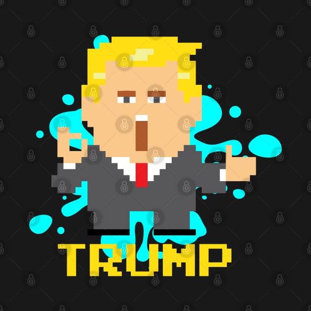 President Trump Pixel Character by miyucapy
