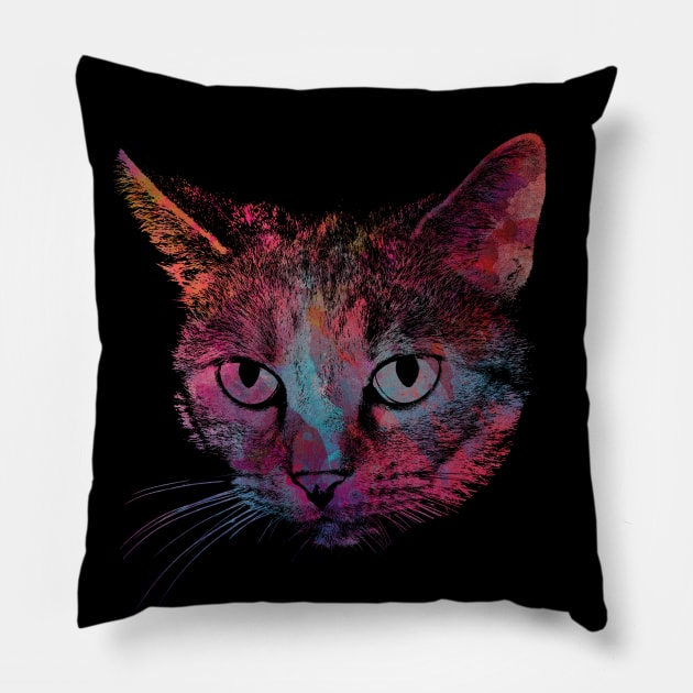 cat #cat #cats animal art Pillow by JBJart