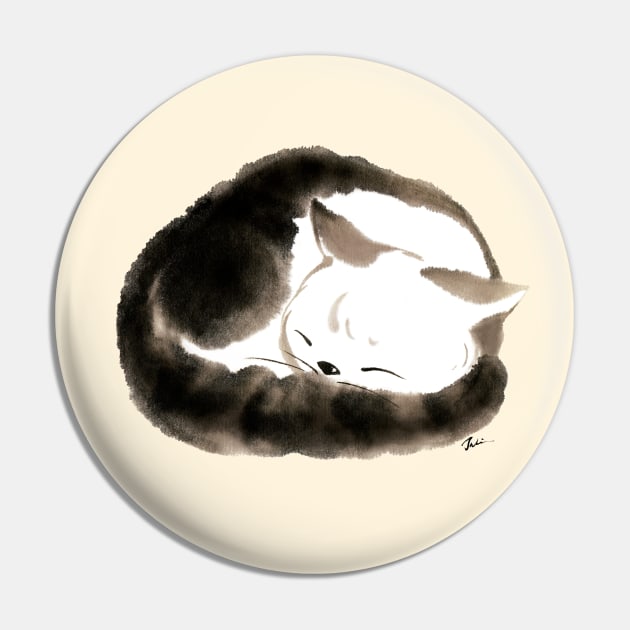 Cat Sleep Ball Pin by juliewu