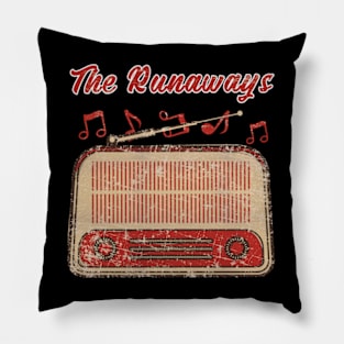 Retro The Runaways Pillow