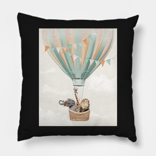 Hot air balloon animal adventures Pillow