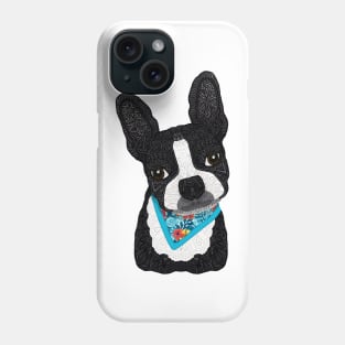 Tropical Boston Terrier boy Phone Case